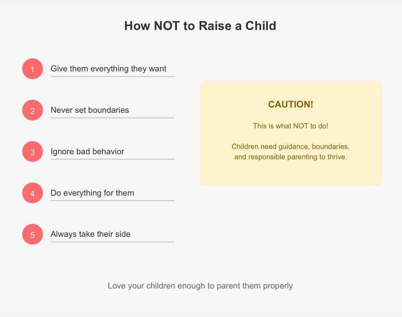 How to raise a delinquent.